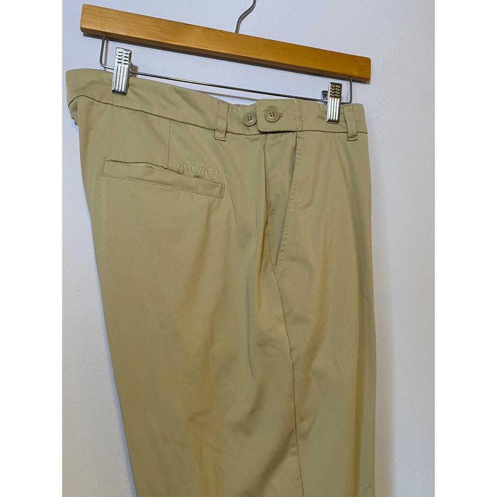 Khaki Tan YoungLA 626 Golf Pants | Performance Trousers YLA2848 - (Men's 38L) - Picture 10 of 11